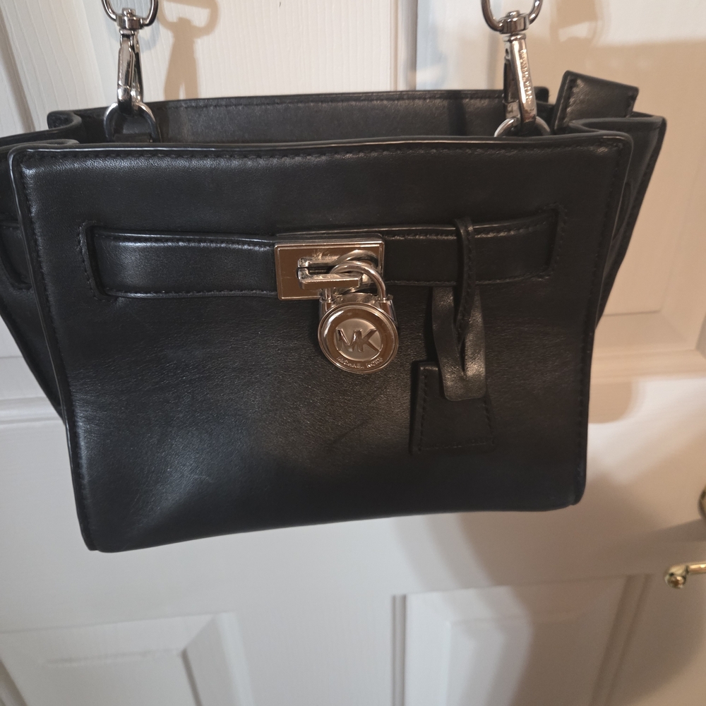 Michael Kors Black Leather Purse - Picture 5 of 10